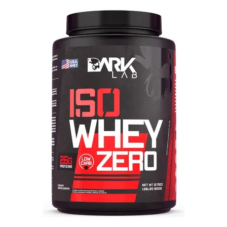 Whey Isolado Zero 900g Dark Lab - Whey Protein Zero Carb Sabor Morango (low Carb)