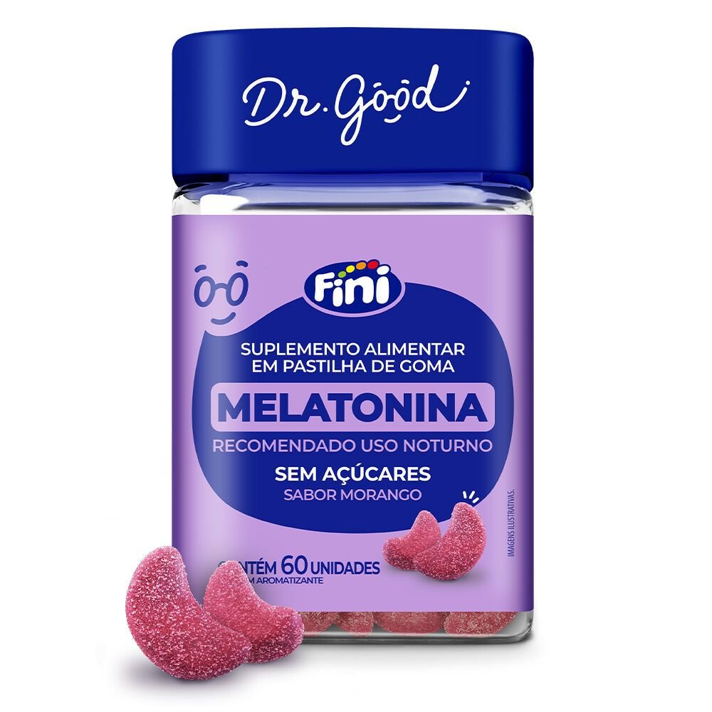 Fini Melatonina 60 Cápsulas | Sono de Qualidade, Relaxamento e Bem-Estar | Suplemento Original