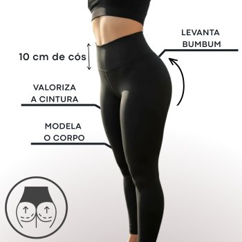 2 ou 1 Calça LEG LISA Flanelada Zero Transparência Fitness Feminina