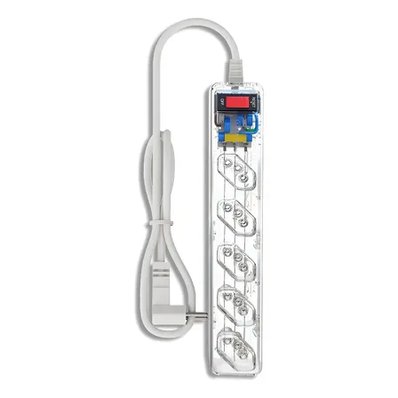 Filtro De Linha Clamper Iclamper Energia 5 Tomadas, Com Dps E Proteção Contra Raios E Surtos Elétricos 127/220v