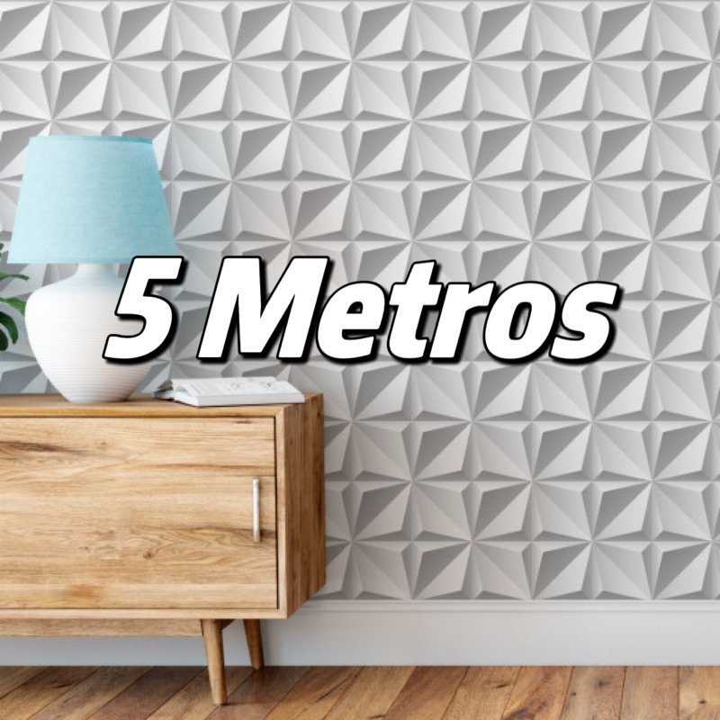 Papel de Parede 3D (2) 5 METROS x 45CM Adesivo Autocolante para Sala