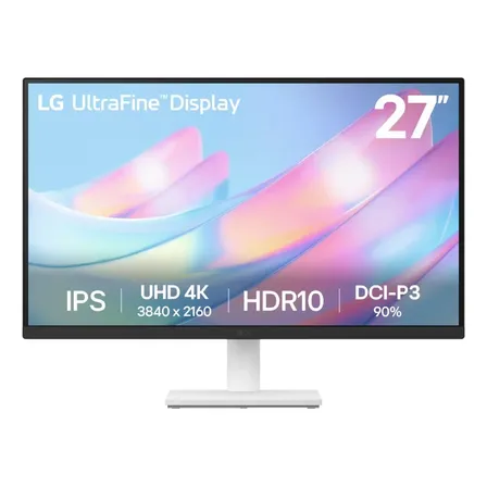 Monitor LG UltraFine™ - Tela IPS UHD 4K 27", HDR10, DCI-P3 90%, Dynamic Action Sync – 27US500-W