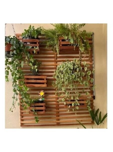 Jardim vertical Artezano madeira 50cm x 50cm
