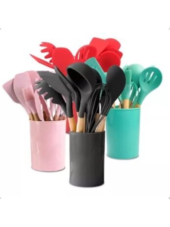 Kit 12 Utensílios De Cozinha Em Silicone