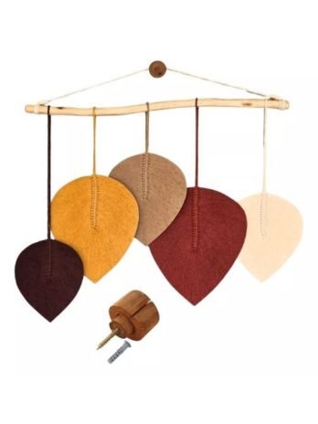 Painel 5 Folhas Macrame